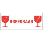 Waarschuwingsetiket Breekbaar 2x Glas