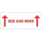 Waarschuwingsetiket Deze zijde boven 2x pijl