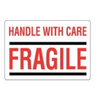 Waarschuwingsetiket Handle with care / Fragile